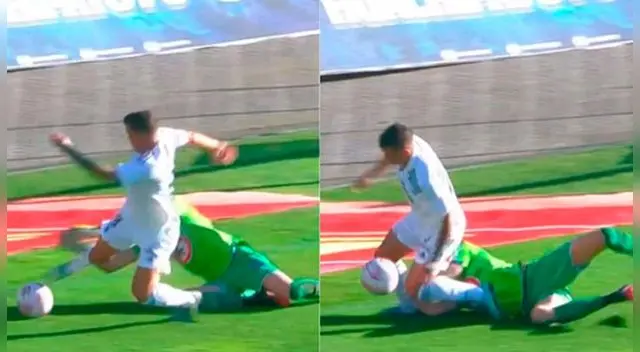 Gabriel Costa generó un penal a favor de Colo Colo en Chile.