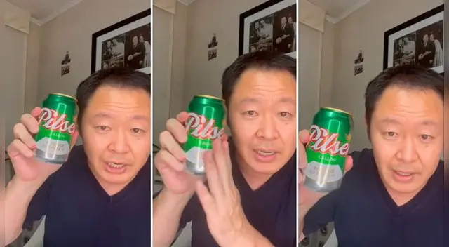 Kenji Fujimori pide votos para su hermana y así evitar que la cerveza suba de precio.
