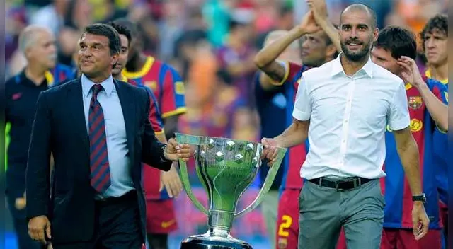 Joan Laporta quiere de nuevo a Guardiola en el banquillo de Barcelona. Joan Laporta quiere de nuevo a Guardiola en el banquillo de Barcelona.