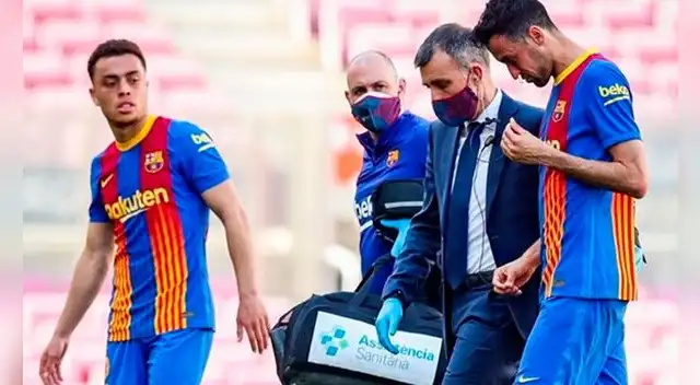 Sergio Busquets deberá reunirse para acordar una reducción salarial. Foto: FC Barcelona/Twitter