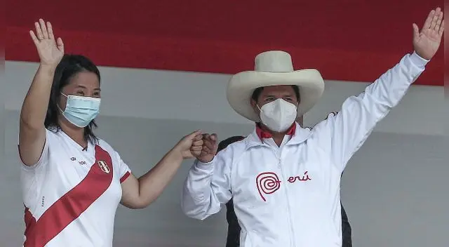 Keiko Fujimori y Pedro Castillo se volverán a ver las caras en Arequipa.