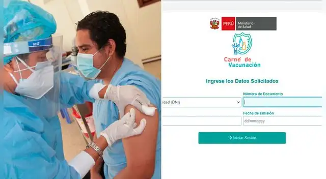 El Minsa tiene una plataforma para acceder al carné de vacunación.