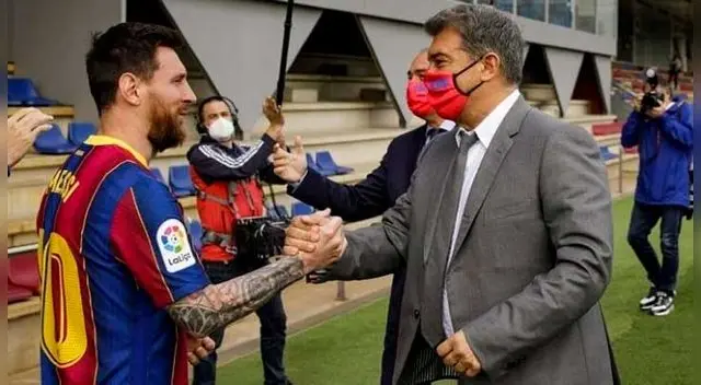 Laporta tiene fe de que Lionel Messi aceptará renovar con Barcelona. Laporta tiene fe de que Lionel Messi aceptará renovar con Barcelona.