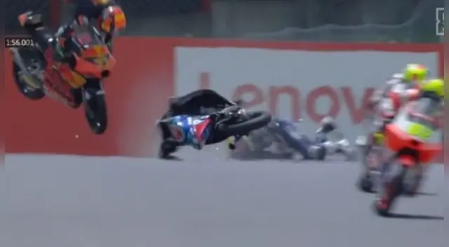 Dupasquier sufrió grave accidente en Moto3