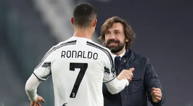 Cristiano Ronaldo de despidió de Andrea Pirlo con emotivas palabras