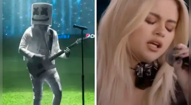 Selena Gomez y Marshmello abrieron el show en la final de la Champions League
