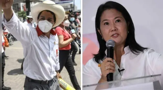 IEP: Conoce la intención de voto de Keiko Fujimori y Pedro Castillo en las macrozonas del Perú.