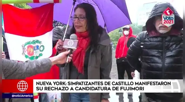 Simpatizantes de Perú Libre realizan marcha contra Keiko en EE.UU. Simpatizantes de Perú Libre realizan marcha contra Keiko en EE.UU.