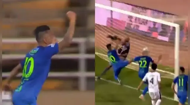 Cueva anotó el empate de su equipo Cueva anotó el empate de su equipo