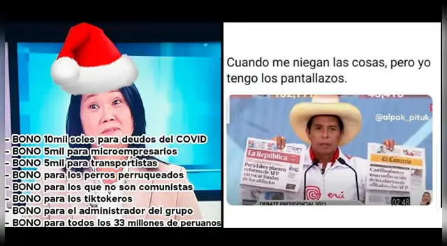 Debate 2021: Goza con los mejores memes del encuentro entre Castillo y Fujimori