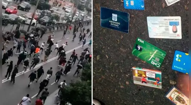 Barristas de Universitario y Alianza Lima se enfrentaron en los exteriores del Congreso Barristas de Universitario y Alianza Lima se enfrentaron en los exteriores del Congreso