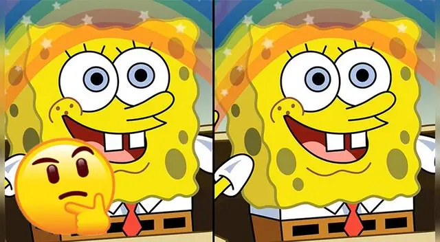 Bob Esponja: encuentra las diferencias.