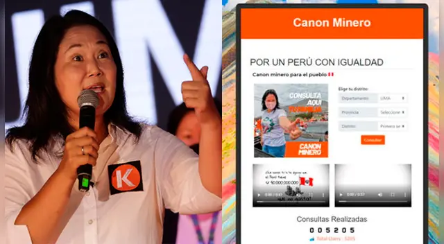Keiko Fujimori prometió repartir canon minero a la población.