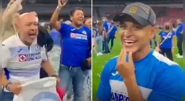Hinchas de Cruz Azul cantaron Hinchas de Cruz Azul cantaron