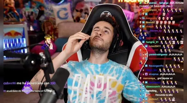 Streamer dio positivo en vivo