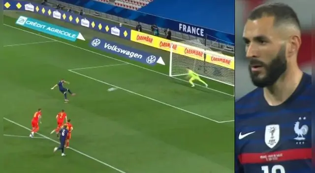 Karim Benzema falló penal en su regreso a la Selección de Francia
