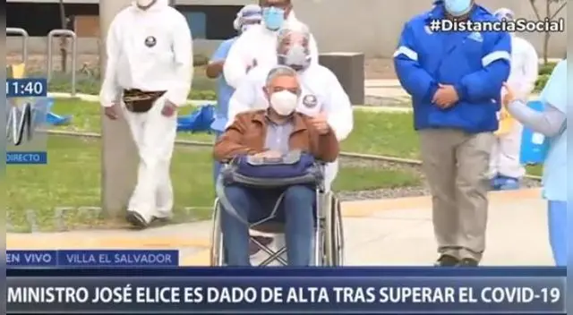 Ministro del Interio, José Élice, recibió el alta médica tras vencer la COVID-19 Ministro del Interio, José Élice, recibió el alta médica tras vencer la COVID-19