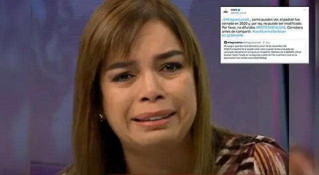 La periodista recibió una clara respuesta por parte de la ONPE.