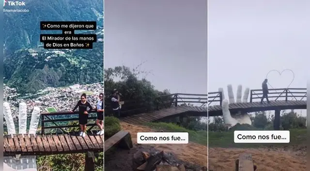 Va con la ilusión de tomarse una buena foto en el Mirador de las Manos de Dios, pero todo acaba mal