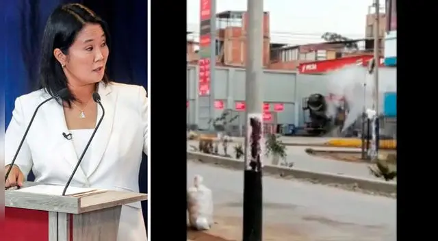 Se ha registrado una peligrosa fuga de gas en un grifo muy cercano al cierre de campaña de Keiko Fujimori. Se ha registrado una peligrosa fuga de gas en un grifo muy cercano al cierre de campaña de Keiko Fujimori.