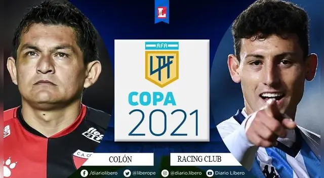 Colón vs Racing Club en la final de la Copa de la Liga Profesional Colón vs Racing Club en la final de la Copa de la Liga Profesional