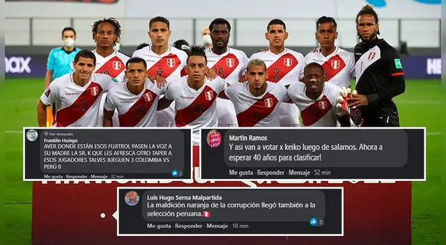 La selección peruana fue goleada por Colombia y cayeron las críticas por el apoyo de los futbolistas a Keiko Fujimori. La selección peruana fue goleada por Colombia y cayeron las críticas por el apoyo de los futbolistas a Keiko Fujimori.