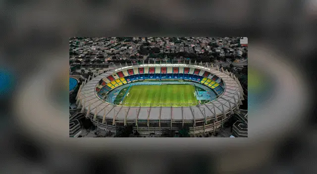 El Estadio Metropolitano, ubicado en la ciudad de Barranquilla, al norte de Colombia.