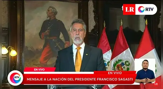 Francisco Sagasti realizó mensaje de la Nación para que la población acuda a las urnas