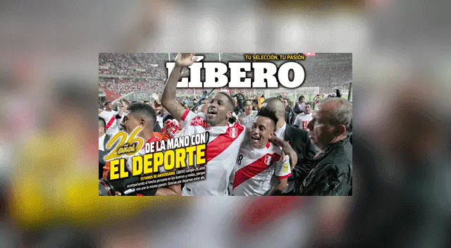 Líbero cumple 26 años junto al hincha peruano.