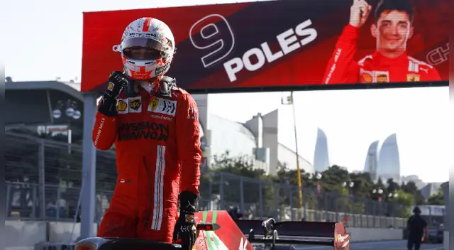 Leclerc se quedó con la pole position en la clasificación del GP de Azerbaiyán