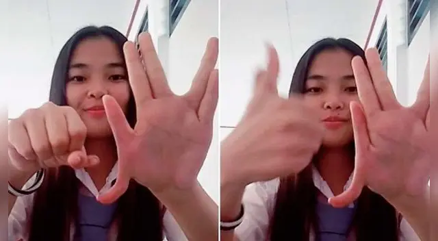 TikTok joven realizar reto de baile con dos pulgares y se hace viral TikTok joven realizar reto de baile con dos pulgares y se hace viral