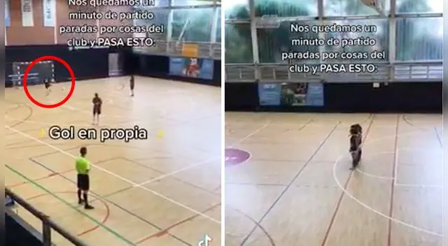 Un increíble autogol se viralizó en redes sociales. Un increíble autogol se viralizó en redes sociales.