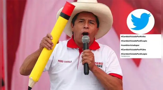 Usuarios denuncian que el hashtag a favor de pedro castillo esta bloqueado en Twitter