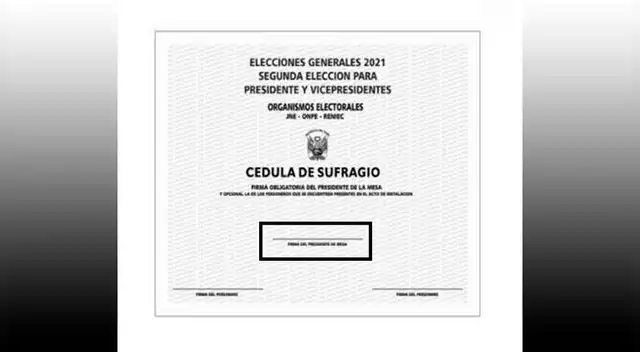 Cedula de votación