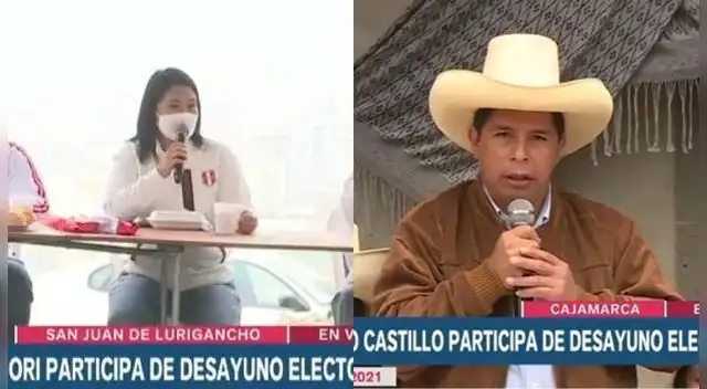 Keiko Fujimori le envió mensaje a Pedro Castillo en el día de las Elecciones.