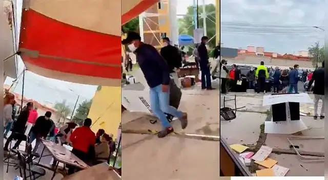 Hombres vandalizan y golpean a ciudadanos en Metepec, Estado de México Hombres vandalizan y golpean a ciudadanos en Metepec, Estado de México