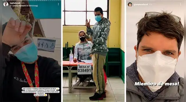 Personajes de la farándula asisten a realizar su labor cívica