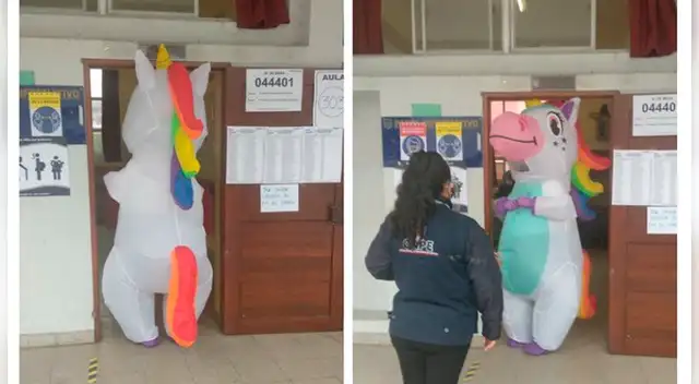 Pony llegó a votar en las elecciones 2021. Foto: Jesús Verde - Twitter.