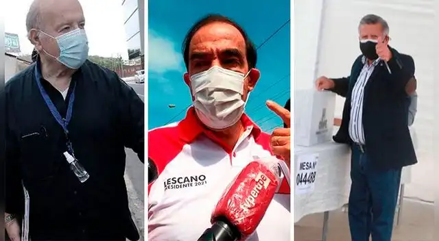 Lescano, Acuña y de Soto acudieron a sus centros de votación