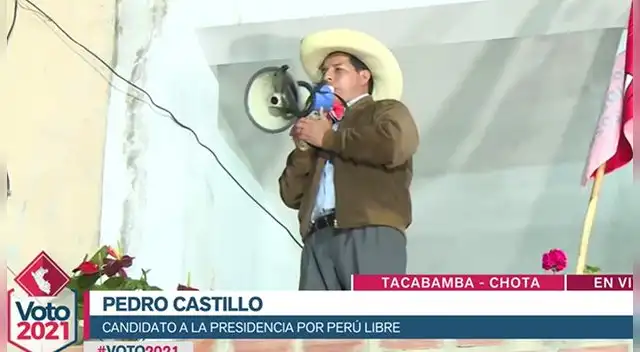 Pedro Castillo se pronunció tras el flash electoral.
