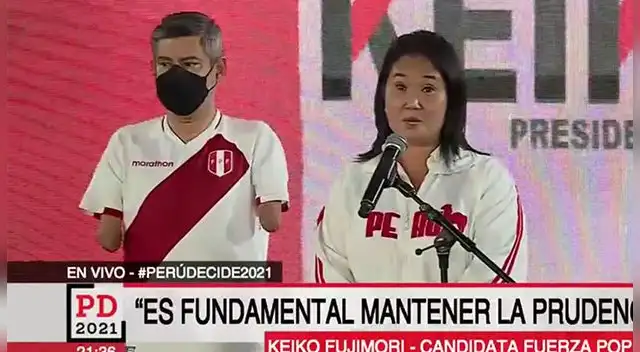 La candidata presidencial se pronunció tras el flash electoral.