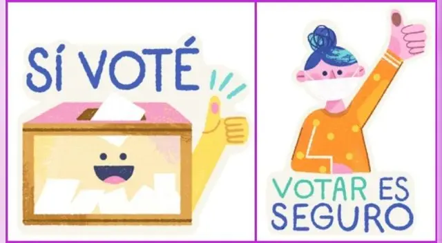 Crean estos originales stickers para presumir el voto