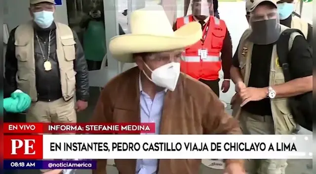 Pedro Castillo se dirige a Lima para esperar resultado de la ONPE. Pedro Castillo se dirige a Lima para esperar resultado de la ONPE.