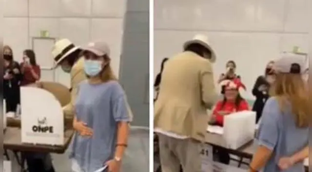 Jaime Bayly acudió a su centro de votación con su esposa para cumplir su promesa.