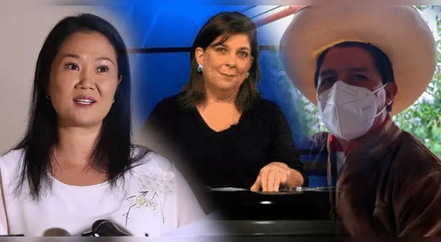 Rosa María Palacios criticó denuncias de fraude por parte de Keiko Fujimori y Pedro Castillo. Foto: Composición.