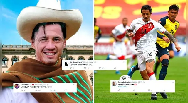 Gianluca se ha ganado el cariño de la hinchada, al extremo de que lo pide como presidente del Perú Gianluca se ha ganado el cariño de la hinchada, al extremo de que lo pide como presidente del Perú