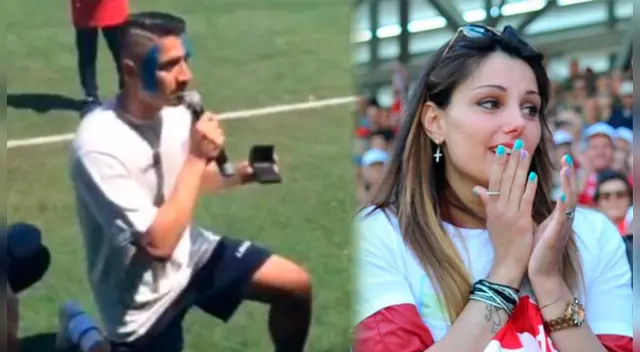Gianluca Lapadula pidió la mano de su esposa con tierno gesto. Gianluca Lapadula pidió la mano de su esposa con tierno gesto.