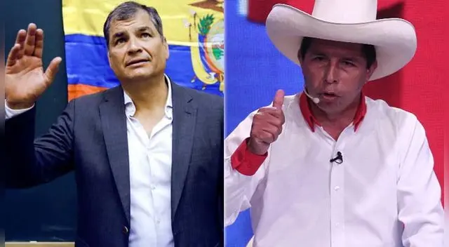 Rafael Correa mostró su respaldo hacia Pedro Castillo. Rafael Correa mostró su respaldo hacia Pedro Castillo.