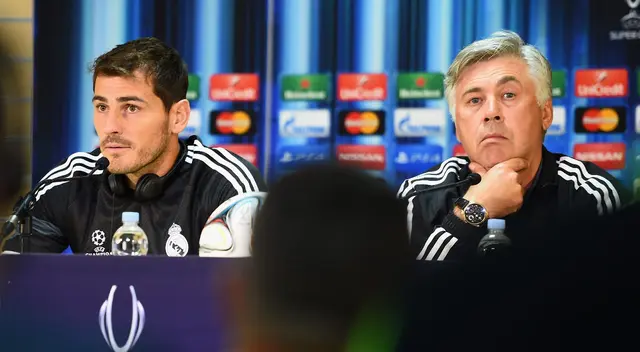 Ancelotti entrenó a Casillas en el Real Madrid desde el 2013 hasta el 2015. Ancelotti entrenó a Casillas en el Real Madrid desde el 2013 hasta el 2015.