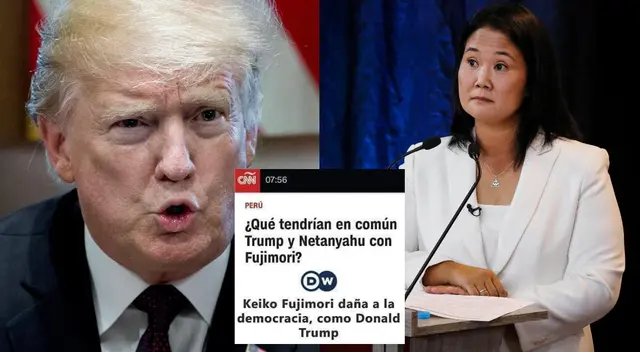 Prensa extranjera compara a Keiko Fujimori con Donald Trump Prensa extranjera compara a Keiko Fujimori con Donald Trump